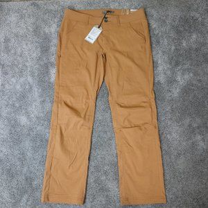 Prana Pants Womens Halle Straight Regular Inseam New NWT Earthbound Brown Hiking